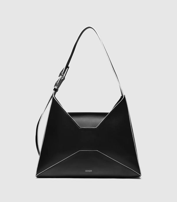 Shoulder and crossbody "TRAPÈZE" - Black