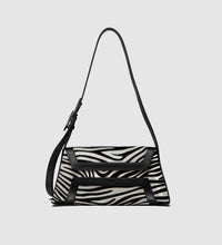 MADE TO ORDER - Shoulder and crossbody "OBLIQUE" - Black & White Zebra