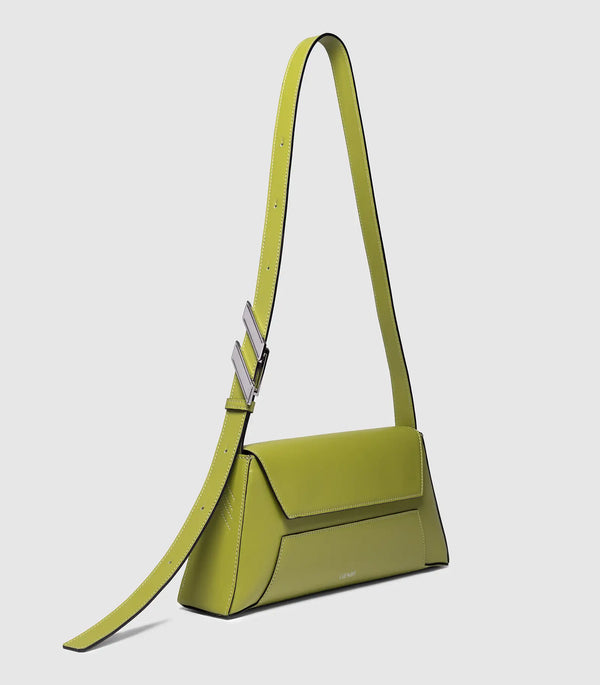 Shoulder and crossbody "OBLIQUE" - Acid Green