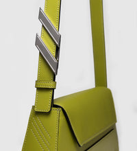 Shoulder and crossbody "OBLIQUE" - Acid Green