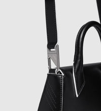 Handle and crossbody "CARRÉ" - Black